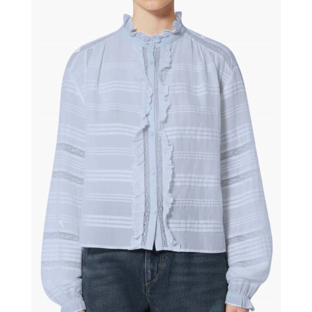 NEW ISABEL MARANT peline top in light blue